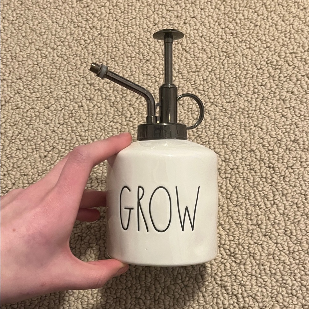 RAE DUNN Grow White Ceramic Plant Mister
